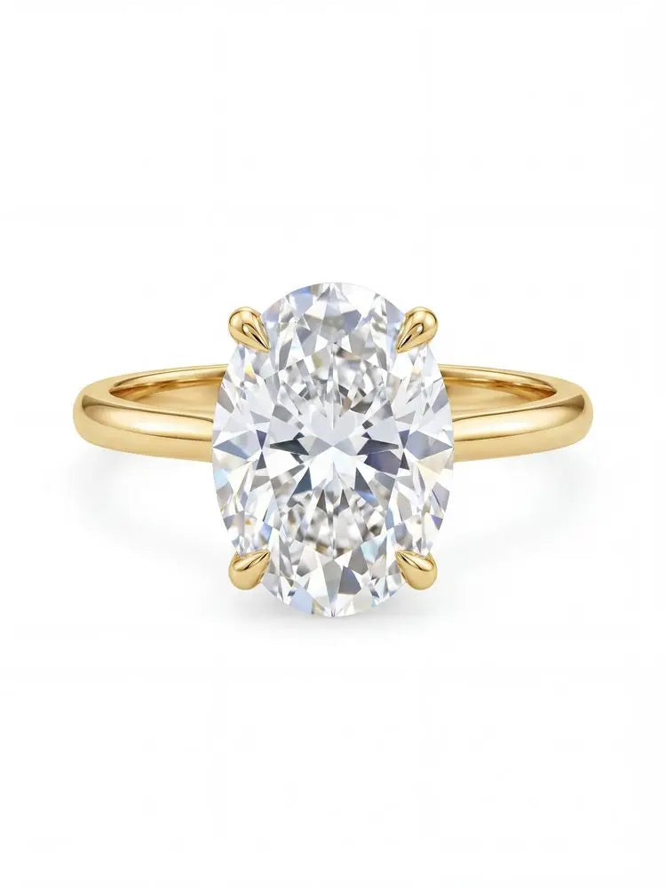 Aurora Oval Sterling Silver Ring