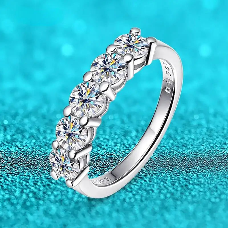 Celeste Moissanite Wedding Band