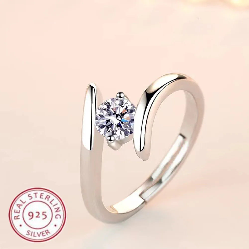 Elara Luxe Zircon  wedding Ring