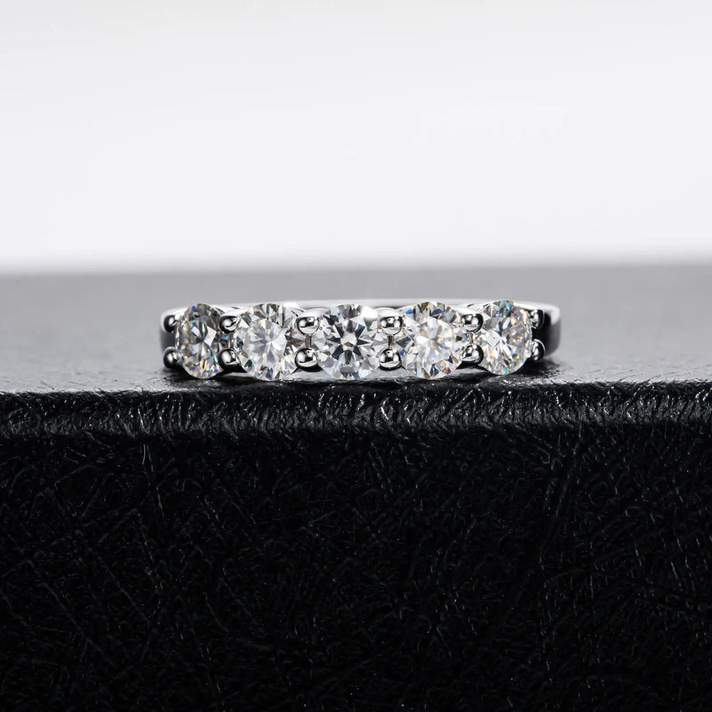 Celeste Moissanite Wedding Band