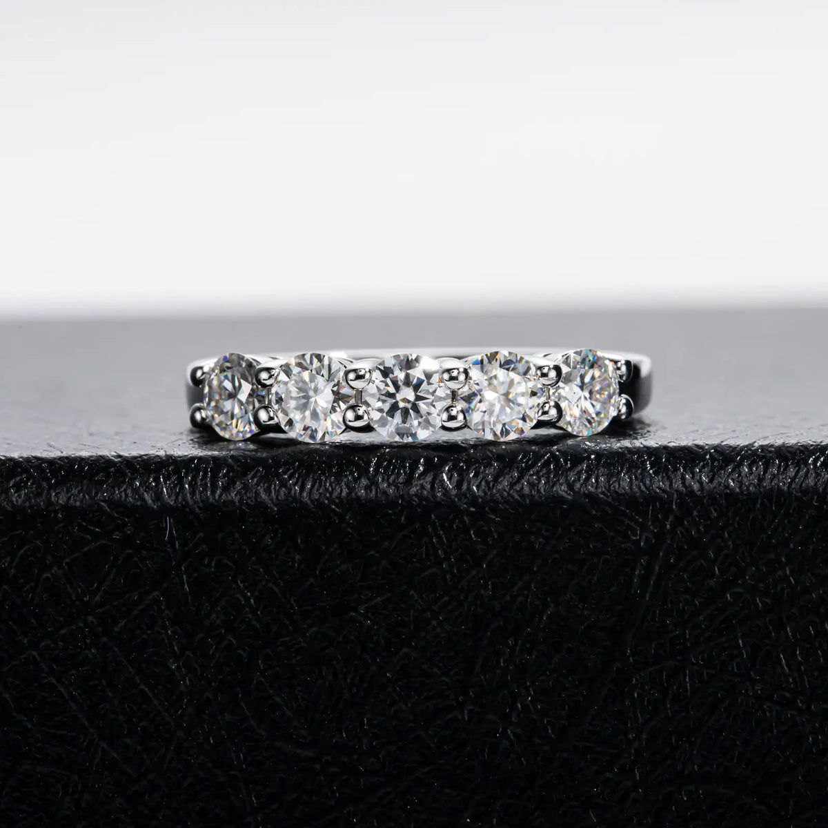 Celeste Moissanite Wedding Band