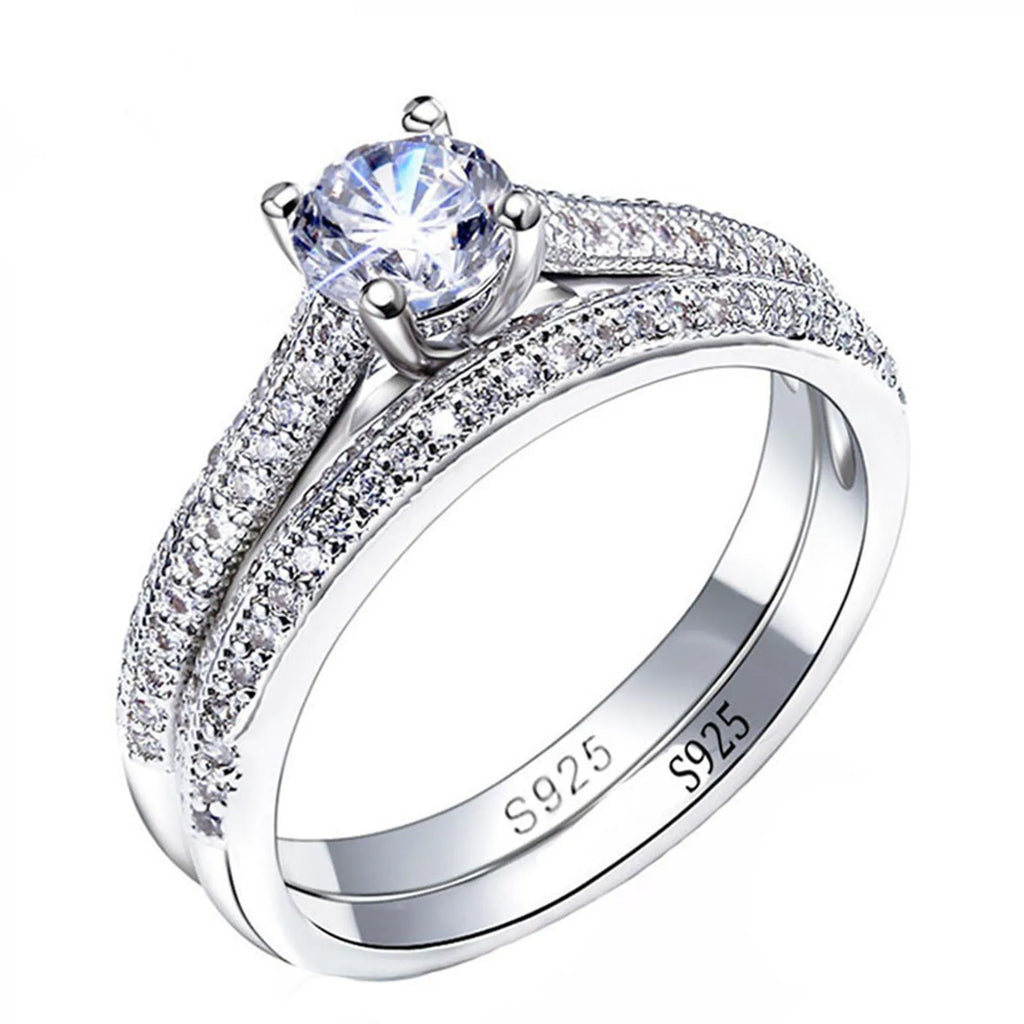 Celeste Vintage Wedding Ring Set