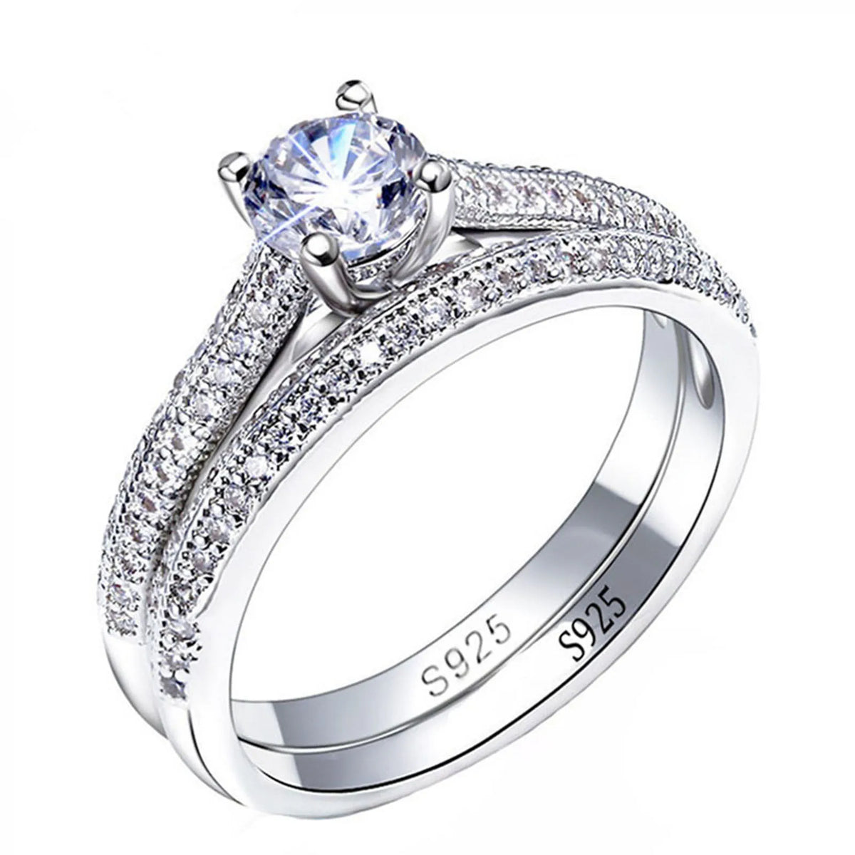 Celeste Vintage Wedding Ring Set