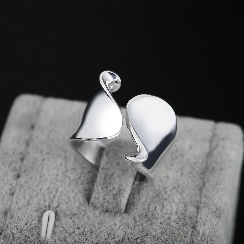 Luna Charm Sterling Silver Ring