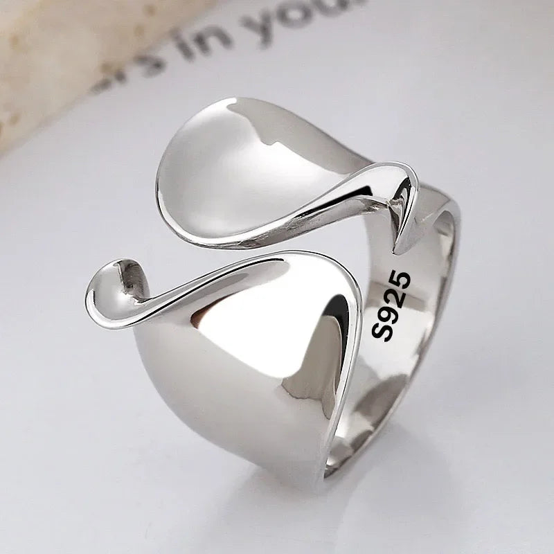 Luna Charm Sterling Silver Ring