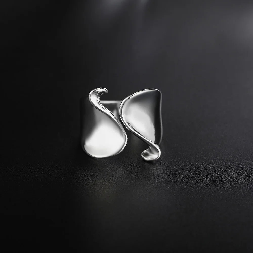 Luna Charm Sterling Silver Ring