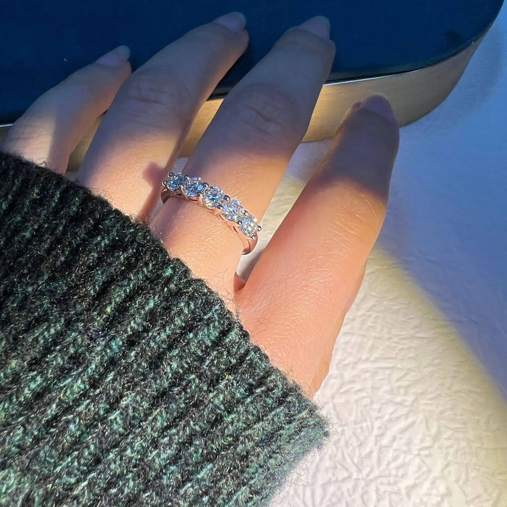 Celeste Moissanite Wedding Band