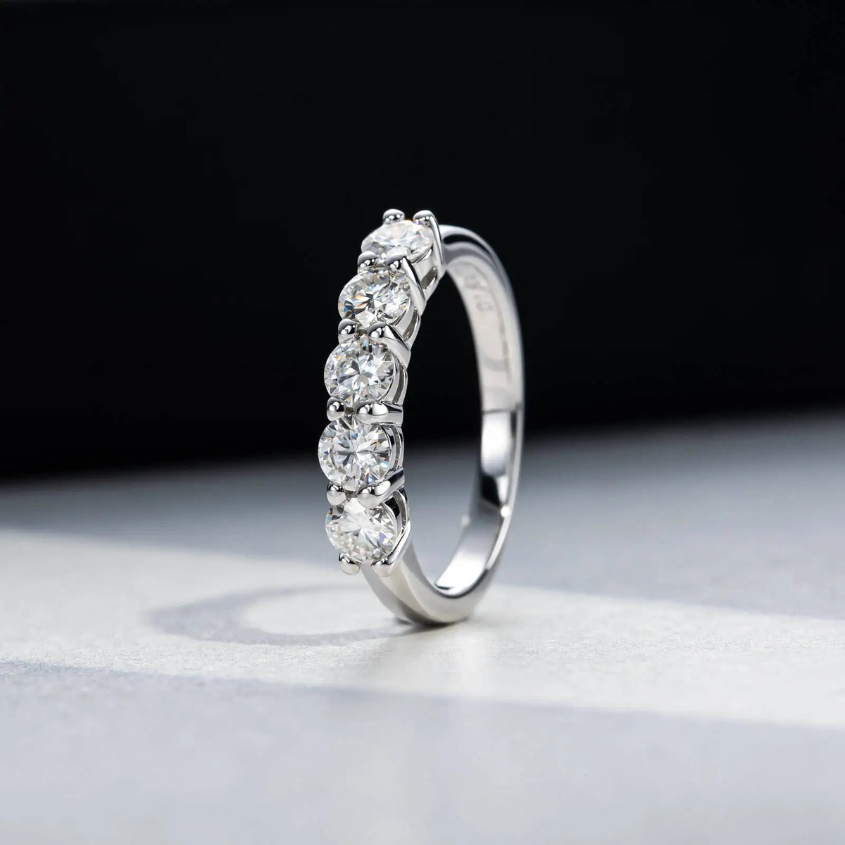 Celeste Moissanite Wedding Band